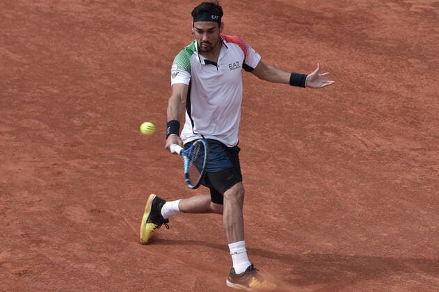 Photo LaPresse Tocco Alessandro March 6, 2020 Cagliari - Italy Tennis Davis Cup - Italy vs South Korea Fabio Fognini vs. Duckhee Lee In the pic Fabio Fognini Ita  Copyright: xAlessandroxTocco LaPressex