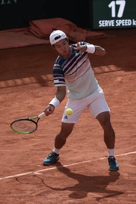 Photo LaPresse Tocco Alessandro March 6, 2020 Cagliari - Italy Tennis Davis Cup - Italy vs South Korea Fabio Fognini vs. Duckhee Lee In the pic Lee Duck-hee  Copyright: xAlessandroxTocco LaPressex