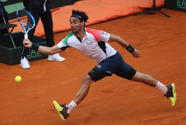 Tennis Cagliari, Davis Cup, Italy-Korea, Fabio Fognini, March 6, 2019. Ph Felice Calabro (Felice Calabr? Fotogramma, Cagliari - 2020-03-06) p.s. la foto e utilizzabile nel rispetto del contesto in cui e stata scattata, e senza intento diffamatorio del decoro delle persone rappresentate  Copyright: xFelicexCalabr?x xFOTOGRAMMAx