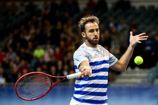 TENNIS - Davis Cup, AUT vs URU PREMSTAETTEN,AUSTRIA,06.MAR.20 - TENNIS - ITF Davis Cup, Austria vs Uruguay. Image shows Martin Cuevas (URU). GEPAxpictures xMaticxKlansek