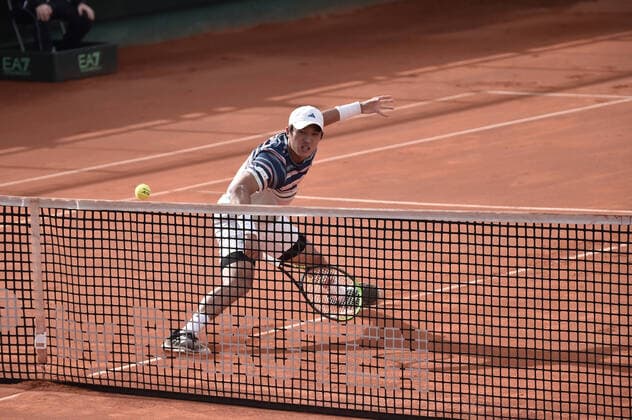 Photo LaPresse Tocco Alessandro March 6, 2020 Cagliari - Italy TennisDavis Cup - Italy vs South Korea Gianluca Mager (ITA) vs Nam Ji sung (KOR) In the pic: Nam Ji sung  Copyright: xLaPresse AlessandroxToccox