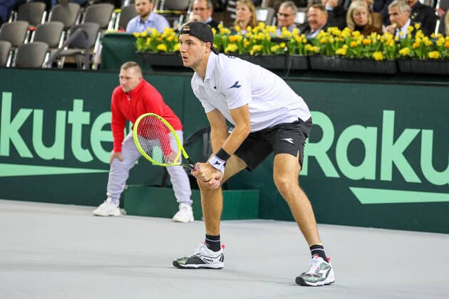 Jan-Lennard STRUFF (GER), Davis Cup Qualifikation 2020 - Deutschland vs. Weißrussland, Düsseldorf, 06.03.2020,