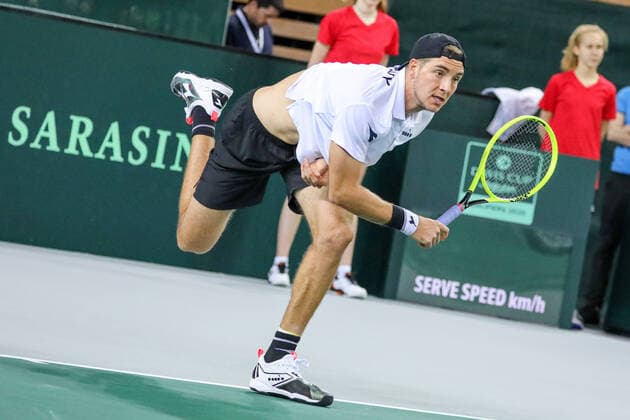 Jan-Lennard STRUFF (GER), Davis Cup Qualifikation 2020 - Deutschland vs. Weißrussland, Düsseldorf, 06.03.2020,