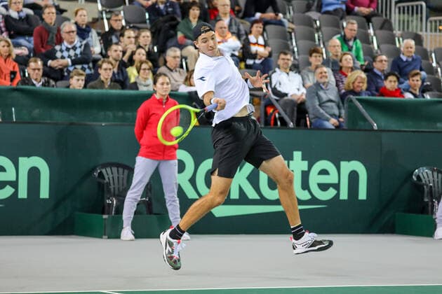 Jan-Lennard STRUFF (GER), Davis Cup Qualifikation 2020 - Deutschland vs. Weißrussland, Düsseldorf, 06.03.2020,