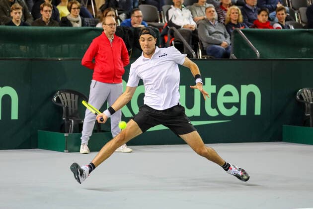 Jan-Lennard STRUFF (GER), Davis Cup Qualifikation 2020 - Deutschland vs. Weißrussland, Düsseldorf, 06.03.2020,