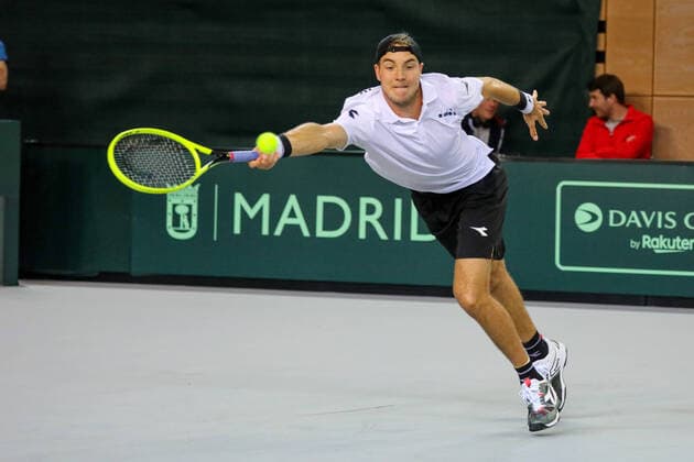 Jan-Lennard STRUFF (GER), Davis Cup Qualifikation 2020 - Deutschland vs. Weißrussland, Düsseldorf, 06.03.2020,