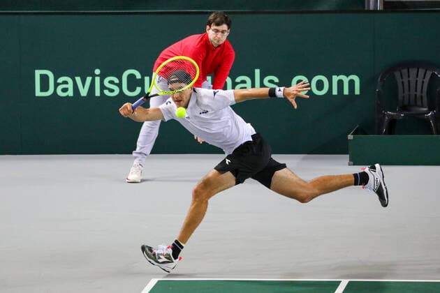 Jan-Lennard STRUFF (GER), Davis Cup Qualifikation 2020 - Deutschland vs. Weißrussland, Düsseldorf, 06.03.2020,