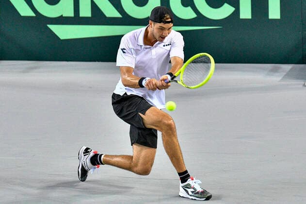 06.03.2020, GER, Davis Cup, Deutschland vs Weißrussland 06.03.2020, GER, Davis Cup, Deutschland vs Weißrussland , CASTELLO , Duesseldorf, im Bild picture shows Jan-Lennard Struff (GER)