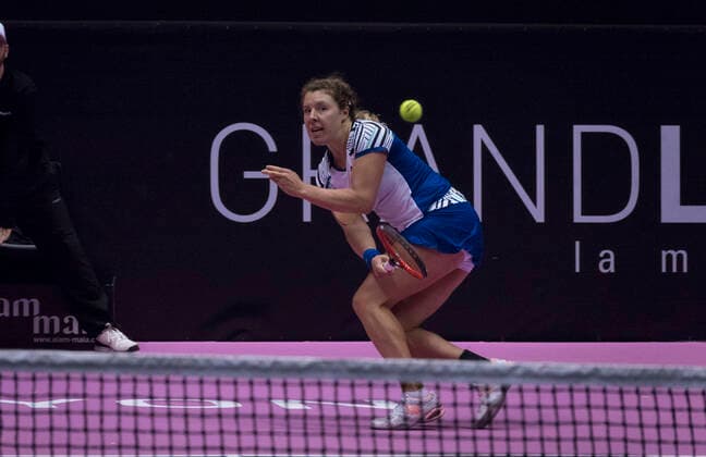Anna-Lena FRIEDSAM (GER) TENNIS : Open 6eme Sens - Palais des sports Lyon - 06 03 2020 SandrineTHESILLAT Panoramic 