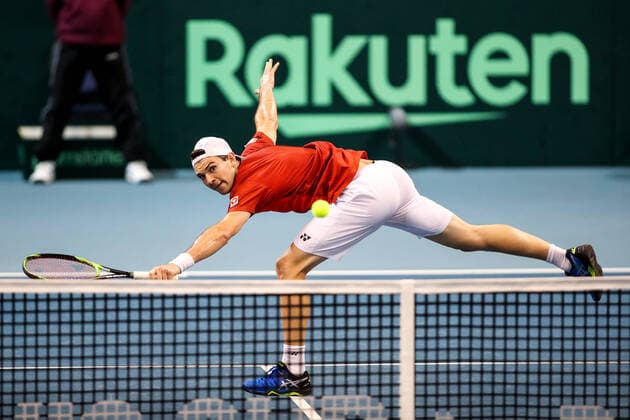 TENNIS - Davis Cup, AUT vs URU PREMSTAETTEN,AUSTRIA,06.MAR.20 - TENNIS - ITF Davis Cup, Austria vs Uruguay. Image shows Jurij Rodionov (AUT). GEPAxpictures xMaticxKlansek