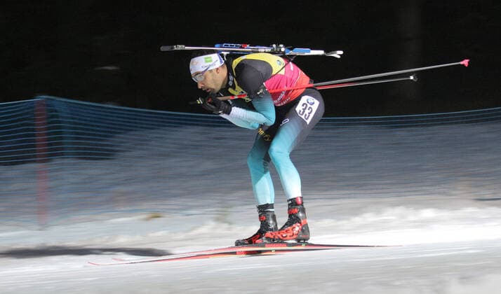 MARTIN FOURCADE of France competes during Czech biathlon World Biathlon Cup men s 10 km sprint event in Nove Mesto na Morave, Czech Republic, March 06, 2020. (CTKxPhoto LiborxPlihal) CTKPhotoP202003060954301 PLI 9
