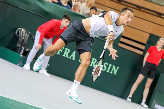 Philipp KOHLSCHREIBER (GER), Davis Cup Qualifikation 2020 - Deutschland vs. Weißrussland, Düsseldorf, 06.03.2020,