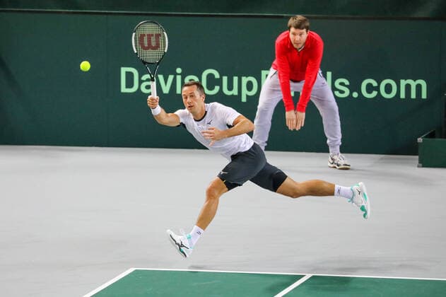 Philipp KOHLSCHREIBER (GER), Davis Cup Qualifikation 2020 - Deutschland vs. Weißrussland, Düsseldorf, 06.03.2020,
