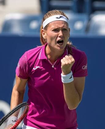 Czech tennis player Marie Bouzkova in action against the Chinese Yafan Wang during a match of day 5 of the Monterrey Tennis Open held in Monterrey, Mexico, 06 March 2020. Monterrey Tennis Open !ACHTUNG: NUR REDAKTIONELLE NUTZUNG!  Copyright: xMiguelxSierrax AME1753 20200306-637191287538023895