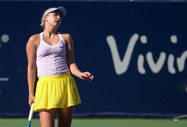 Russian tennis player Anastasia Potapova in action against English Johanna Konta during a game of the Monterrey Open, in Monterrey, Mexico, 6 March 2020. Monterrey Open !ACHTUNG: NUR REDAKTIONELLE NUTZUNG!  Copyright: xMiguelxSierrax AME1820 20200307-637191376827300081