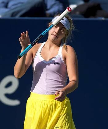 Russian tennis player Anastasia Potapova reacts in a game against English Johanna Konta during a game of the Monterrey Open, in Monterrey, Mexico, 6 March 2020. Monterrey Open !ACHTUNG: NUR REDAKTIONELLE NUTZUNG!  Copyright: xMiguelxSierrax AME1838 20200307-637191379320254743