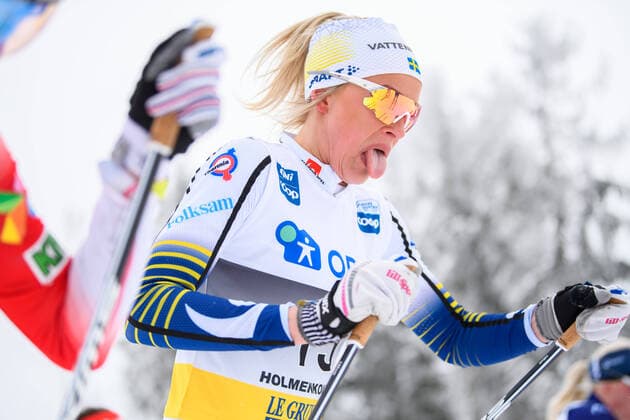 Bilder des Jahres 2020, Sport 03 März 200307 Frida Karlsson of Sweden competes in the women?s 30 km classic technique mass start during the FIS Cross-Country World Cup on March 7, 2020 in Oslo. Photo: Mathias Bergeld BILDBYRAN Cop 200 bbeng skidor cross-country skiing langrenn world cup världscupen Dam Damer Women Klassiskt Klassisk Classic masstart mass start fellesstart *** 200307 Frida Karlsson of Sweden competes in the womens 30 km classic technique mass start during the FIS Cross Country World Cup on March 7, 2020 in Oslo Photo Mathias Bergeld BILDBYRAN Cop 200 bbeng ski cross country skiing cross country skiing world cup World Cup Women Ladies Classic Classic Classic mass start mass start joint start,  Copyright: MATHIASxBERGELD BB200307MB045