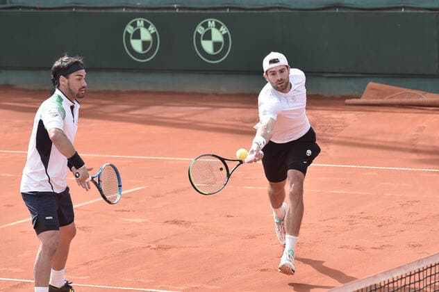 Photo LaPresse Tocco Alessandro March 7, 2020 Cagliari - Italy TennisDavis Cup - Italy vs South Korea Simone Bolelli Fabio Fognini(ITA) c. Ji Sung Nam Min-Kyu Song (KOR)In The pic Simone Bolelli Fabio Fognini(ITA)  Copyright: xToccoxAlessandrox LaPressex