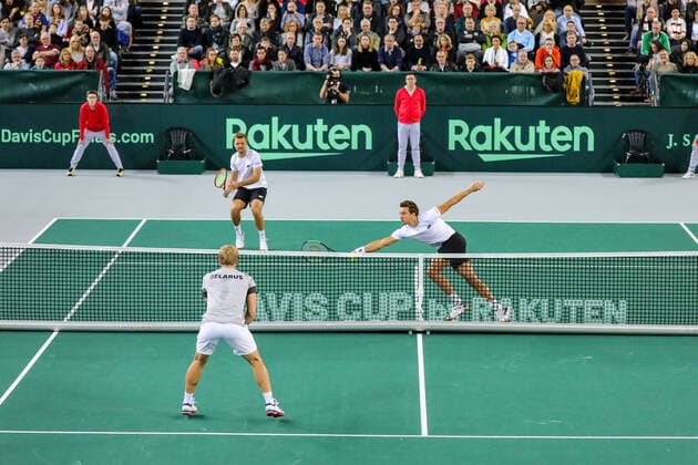 Kevin KRAWIETZ (GER), Davis Cup Qualifikation 2020 - Deutschland vs. Weißrussland, Düsseldorf, 07.03.2020,