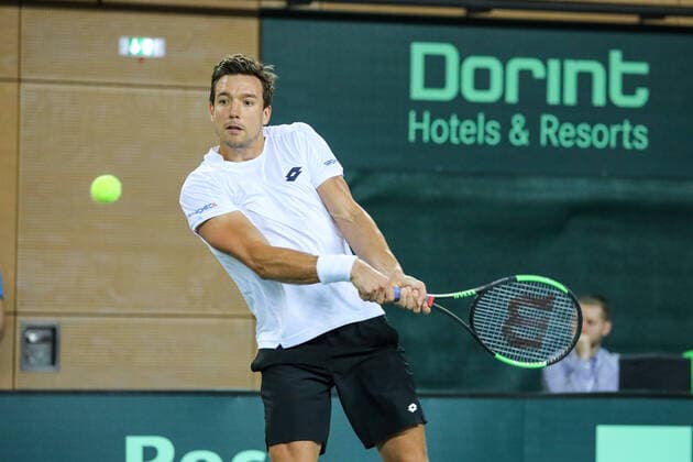 Andreas MIES (GER), Davis Cup Qualifikation 2020 - Deutschland vs. Weißrussland, Düsseldorf, 07.03.2020,