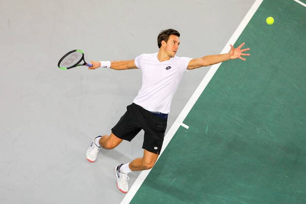 Andreas MIES (GER), Davis Cup Qualifikation 2020 - Deutschland vs. Weißrussland, Düsseldorf, 07.03.2020,