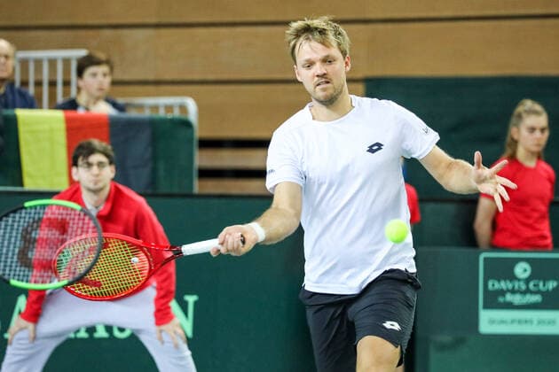 Kevin KRAWIETZ (GER), Davis Cup Qualifikation 2020 - Deutschland vs. Weißrussland, Düsseldorf, 07.03.2020,