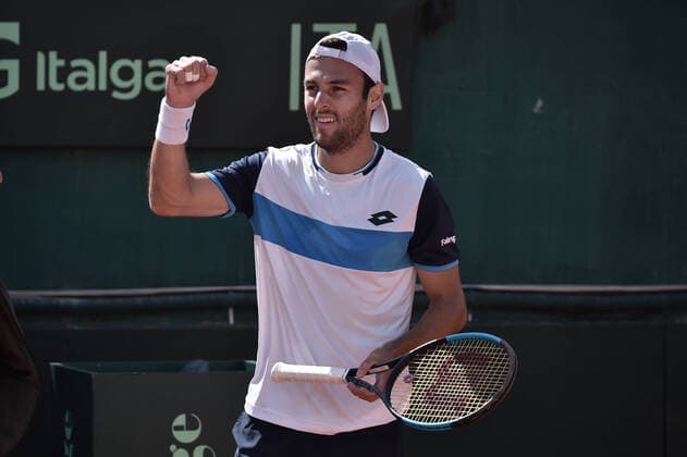 Tennis, Davis Cup, Italien - Südkorea Photo LaPresse Tocco Alessandro March 7, 2020 Cagliari - Italy TennisDavis Cup - Italy vs South Korea Stefano travaglia (ITA) c. DChung (KORIn The Stefano travaglia  Copyright: xToccoxAlessandrox LaPressex