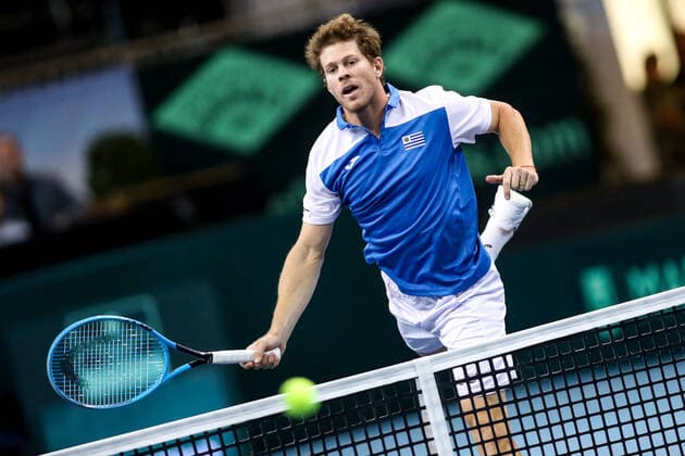 TENNIS - Davis Cup, AUT vs URU PREMSTAETTEN,AUSTRIA,07.MAR.20 - TENNIS - ITF Davis Cup, Austria vs Uruguay. Image shows Ariel Behar (URU). GEPAxpictures xMaticxKlansek