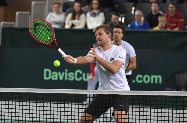 Davis Cup Qualifiers 2020 Germany - Belarus Day2 Match3 Kevin Krawietz , GER Andreas Mies , GER Ilya Ivashka , BLR Andrei Vasilevski , BLR