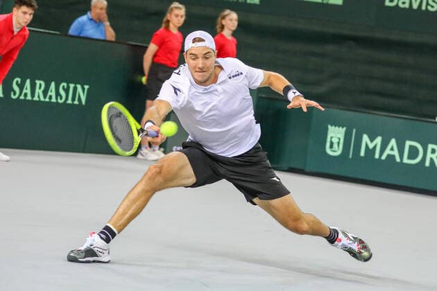 Jan-Lennard STRUFF (GER), Davis Cup Qualifikation 2020 - Deutschland vs. Weißrussland, Düsseldorf, 07.03.2020,