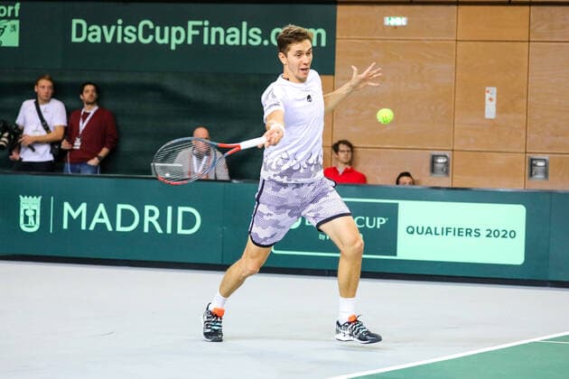 Egor GERASIMOV (BLR), Davis Cup Qualifikation 2020 - Deutschland vs. Weißrussland, Düsseldorf, 07.03.2020,