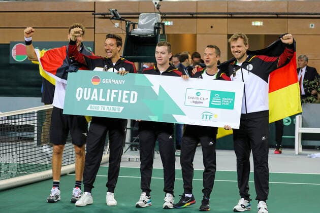 Ticket nach Madrid für das Deutsche Team, Davis Cup Qualifikation 2020 - Deutschland vs. Weißrussland, Düsseldorf, 07.03.2020,