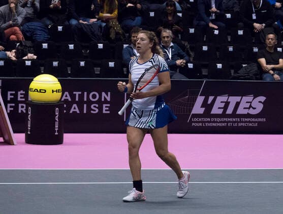 Anna-Lena FRIEDSAM (GER) TENNIS : Open 6eme Sens - Palais des sports Lyon - 07 03 2020 SandrineTHESILLAT Panoramic 