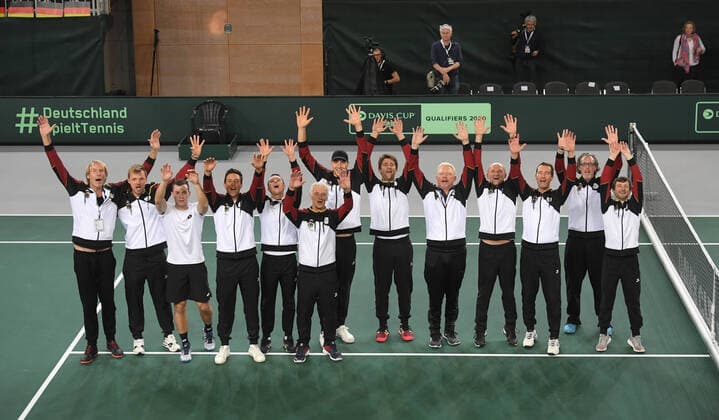 Davis Cup Qualifiers 2020 Germany - Belarus Day2 German Team