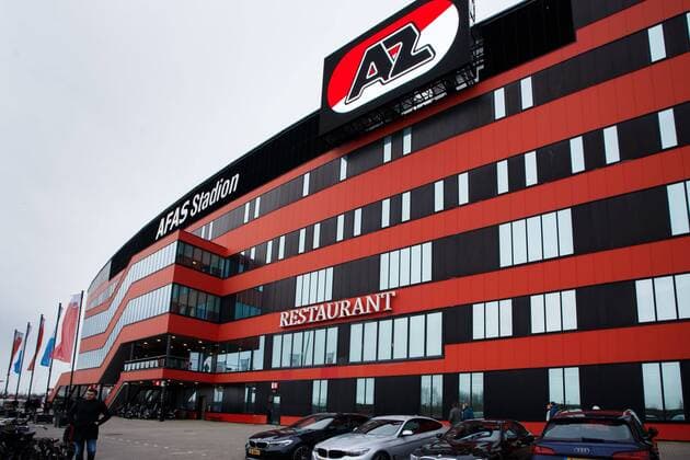 The AFAS Stadium of AZ Alkmaar, AFAS stadion AZ Alkmaar during the Dutch Eredivisie match between AZ Alkmaar and ADO Den Haag at AFAS stadium on March 07, 2020 in Alkmaar, The Netherlands Dutch Eredivisie 2019 2020 xVIxANPxSportx xJanxdenxBreejenxIVx 407869541