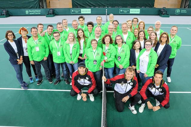Well Done! - Gut gemacht! (Dank an alle Volunteers und Hostessen), Davis Cup Qualifikation 2020 - Deutschland vs. Weißrussland, Düsseldorf, 07.03.2020,