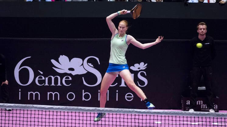 Alison VAN UYTVANCK (BEL) TENNIS : Open 6eme Sens - Palais des sports Lyon - 07 03 2020 SandrineTHESILLAT Panoramic 