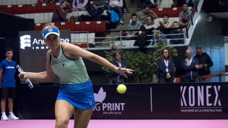 Sofia KENIN (USA) TENNIS : Open 6eme Sens - Palais des sports Lyon - 07 03 2020 SandrineTHESILLAT Panoramic 