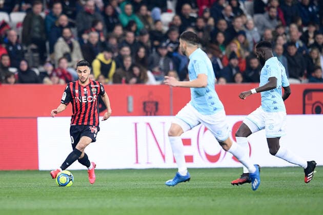 10 ADAM OUNAS (NICE) FOOTBALL : Nice vs Monaco - Ligue 1 Conforama - 07 03 2020 FEP Panoramic 