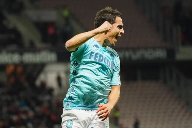 Joie - Wissam Ben Yedder (AS Monaco) FOOTBALL : OGC Nice vs AS Monaco - Ligue 1 Conforama - Nice - 07 03 2020 NorbertScanella PanoramiC 