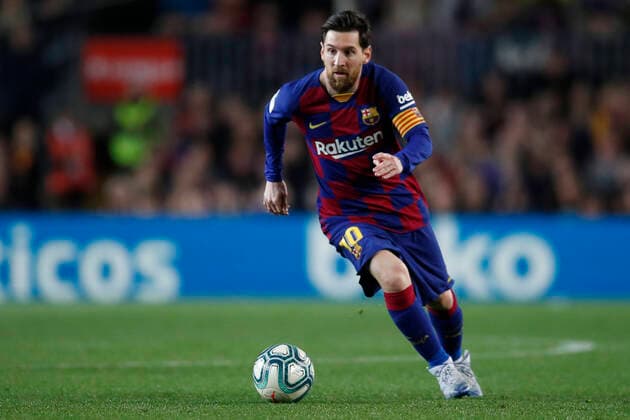 March 7, 2020, Barcelona, Catalonia, Spain: March 7, 2020 - Camp Nou, Barcelona, Spain - LaLiga Santander- FC Barcelona, Barca v Real Sociedad; Lionel Messi of FC Barcelona runs with the ball. Barcelona Spain - ZUMAa178 20200307_zap_a178_018 Copyright: xEricxAlonsox