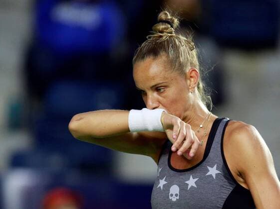 Dutch tennis player Arantxa Rus in action against Ukrainian Elina Svitolina during a game of the Monterrey Open, in Monterrey, Mexico, 7 March 2020. Monterrey Open Semifinals !ACHTUNG: NUR REDAKTIONELLE NUTZUNG!  Copyright: xSTRx AME2405 20200308-637192323045807055