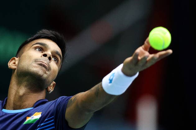 Davis Cup Cilic vs Nagal - Zagreb, Croatia 07.03.2020., Dom Sportova Hall, Zagreb, Croatia - Davis Cup first round Qualifiers between Croatia and India, Marin Cilic vs Sumit Nagal. GoranxStanzl PIXSELL