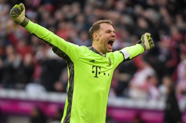 Bilder des Jahres 2020, Sport 03 März Sport Bilder des Tages Torjubel von Torwart Manuel Neuer (FC Bayern Muenchen 1) nach dem 2:0,FC Bayern Muenchen - FC Augsburg, Fussball, Deutsche Fussball Liga, 08.03.2020 Muenchen Bayern Deutschland *** Goal cheers from goalkeeper Manuel Neuer FC Bayern Muenchen 1 after the 2 0,FC Bayern Muenchen FC Augsburg, Soccer, German Soccer League, 08 03 2020 Munich Bayern Germany Copyright: xkolbert-press BurghardxSchreyerx