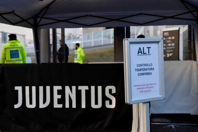 Photo Marco Alpozzi LaPresse March 08, 2020 Turin, Italy NewsCOVID-19 (Coronavirus) emergency in Piedmont - Security checks at Juventus Stadium before the match against Inter Milan. In the pic: Security checks  Copyright: xLaPresse MarcoxAlpozzix