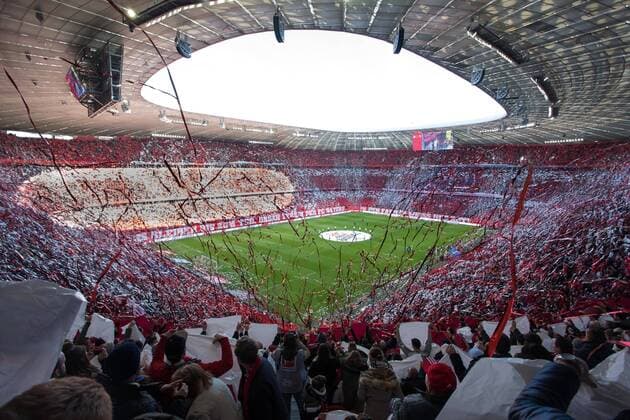 Fans (FC Bayern Muenchen) mit Choreografie 120 Jahre, FC Bayern Muenchen vs. FC Augsburg, 1.Bundesliga, 08.03.2020, DFB regulations prohibit any use of photographs as image sequences and or quasi-video Muenchen Bayern Deutschland *** Fans FC Bayern Muenchen with choreography 120 years, FC Bayern Muenchen vs FC Augsburg, 1 Bundesliga, 08 03 2020, DFB regulations prohibit any use of photographs as image sequences and or quasi video Muenchen Bayern Deutschland Copyright: xkolbert-press ChristianxKolbertx