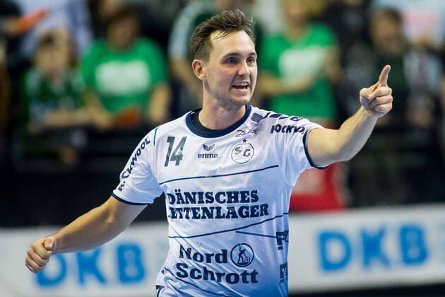 08.03.2020, xfrx, Handball HBL Bundesliga, Fuechse Berlin - SG Flensburg-Handewitt emspor, v.l. Hampus Wanne (SG Flensburg-Handewitt) (DFL DFB REGULATIONS PROHIBIT ANY USE OF PHOTOGRAPHS as IMAGE SEQUENCES and or QUASI-VIDEO) Berlin