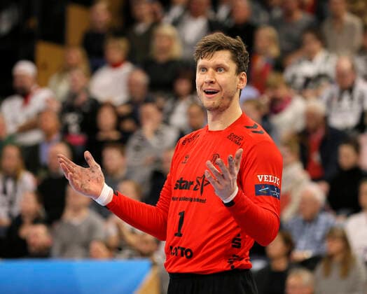 Foto : Torhüter Niklas Landin Jacobsen (Kiel) Handball Herren am 05.02.2020 Champions League THW Kiel - HC Vardar Skopje 34 - 23
