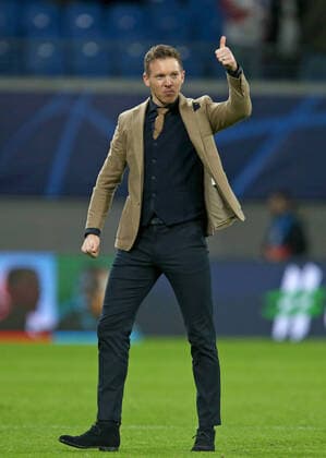 10.03.2020, Fussball UEFA Champions League 2019 2020, Achtelfinale, RB Leipzig - Tottenham Hotspur, in der Red Bull Arena Leipzig. Trainer Julian Nagelsmann (RB Leipzig)