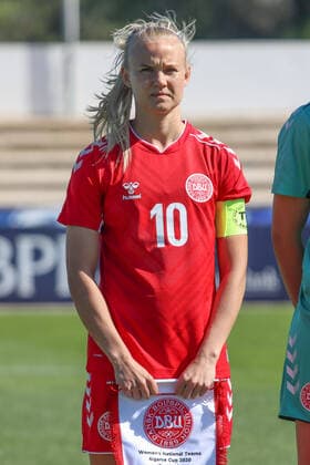 Pernille Harder ( Dänemark ), Fussball - Frauen - Algarve Cup 2020 - Schweden vs. Dänemark, Lagos, Estadio Municipal de Lagos, 07.03.2020, Lagos Estadio Municipal de Lagos Algarve Portugal